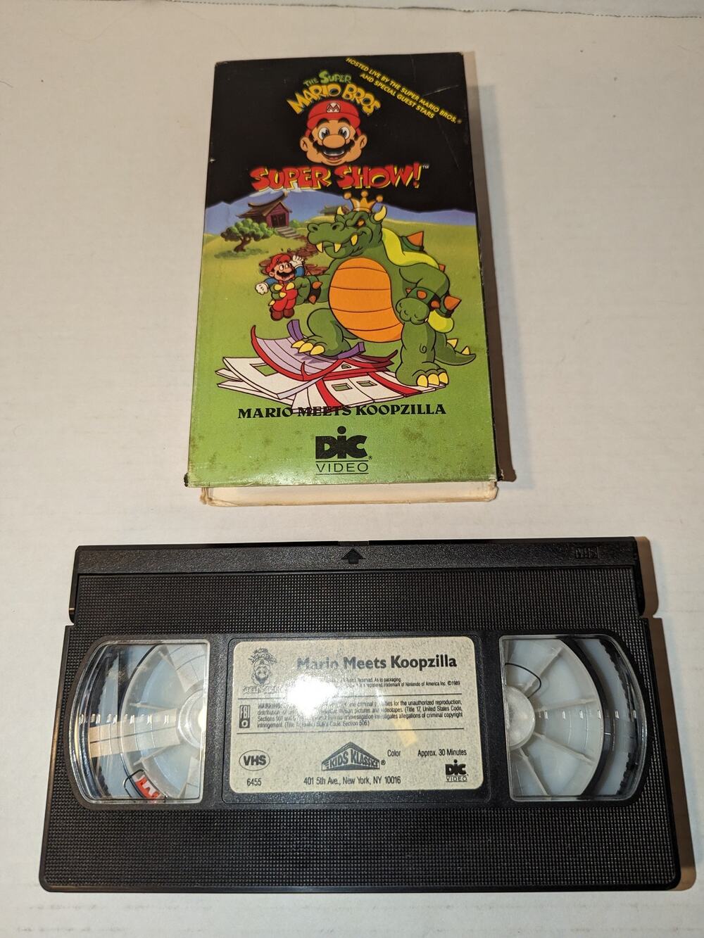 1995 Super Mario Bros. Super Show 2 Mario Meets Koopzilla VHS